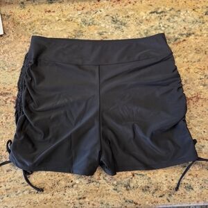 Shein Women  Size 2XL High Waist Bikini Bottoms Swim Briefs Beach Shorts Ruched